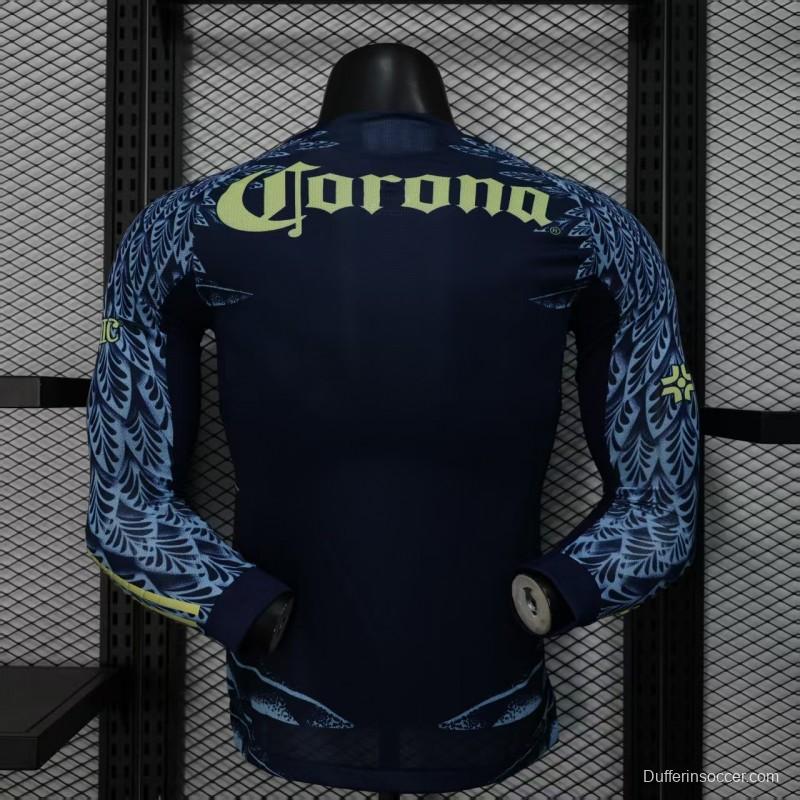 Player Version 25/26 Club America Away Long Sleeve Jersey