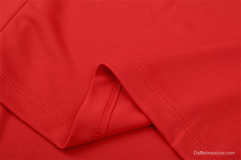 Retro 05/06 AC Milan Red Half Zipper Jacket+Long Pants