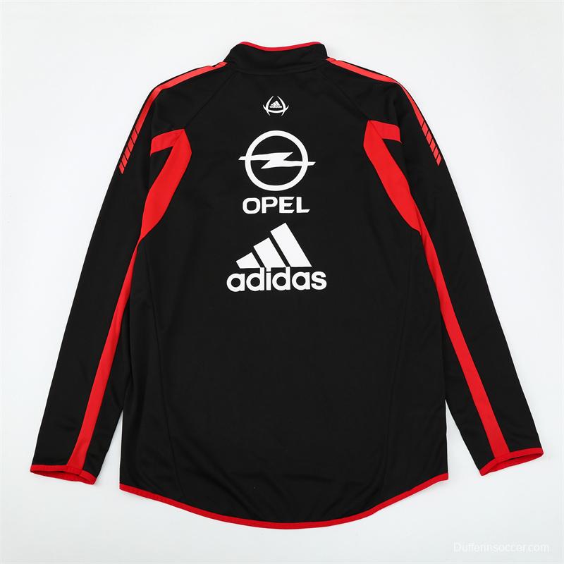 Retro 05/06 AC Milan Black Half Zipper Jacket