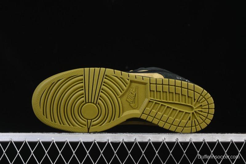Nike Supreme x Dunk SB Dunk Low Brown Yellow Low-Top Casual Skate Shoes - HQ8487-300