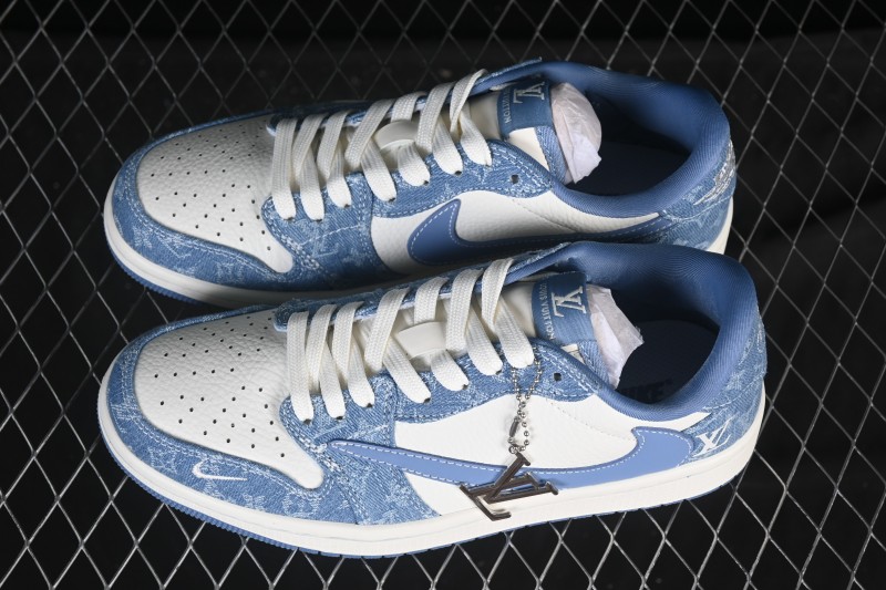 Nike Travis Scott x Fragment Design x Air Jordan 1 Low OG SP AJ1 Low-Top Casual Sneakers - SC0601-056