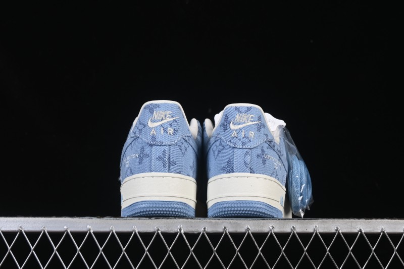 Nike Air Force 1 '07 Low LV Collaboration Light Blue Casual Sneakers - YF9511-823