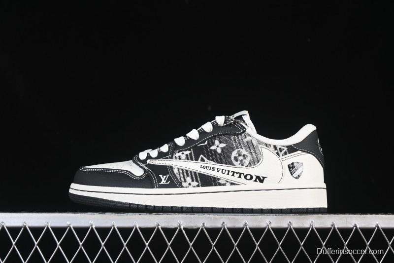 Nike Travis Scott x Fragment Design x Air Jordan 1 Low OG SP AJ1 Low Top Casual Sneakers - SC0601-052