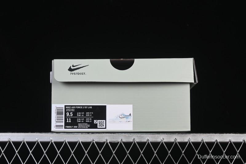 Nike Air Force 1'07 Low Hand-drawn Graffiti Electric Blue Tone Casual Sneakers - FB8917-300