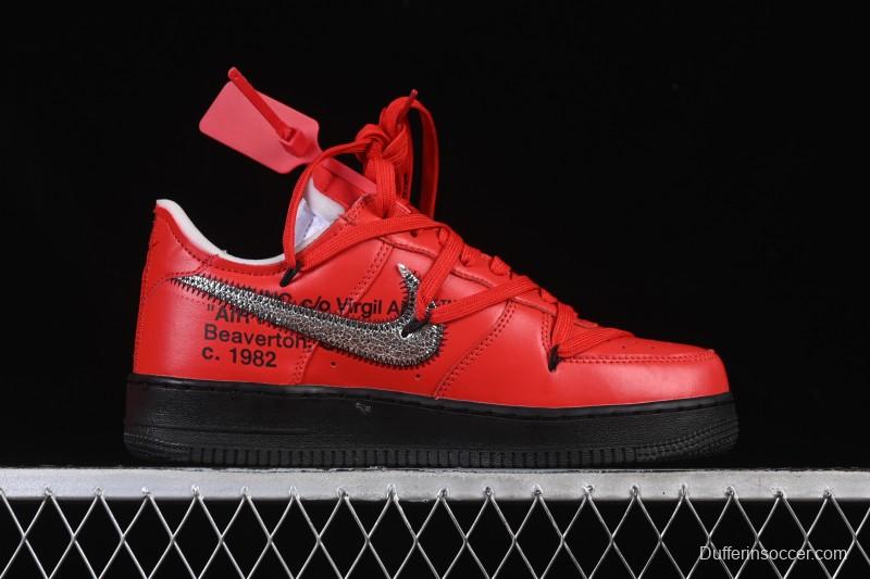 Nike Off White Air Force 1 '07 Low Casual Sports Sneakers - DD1876-600