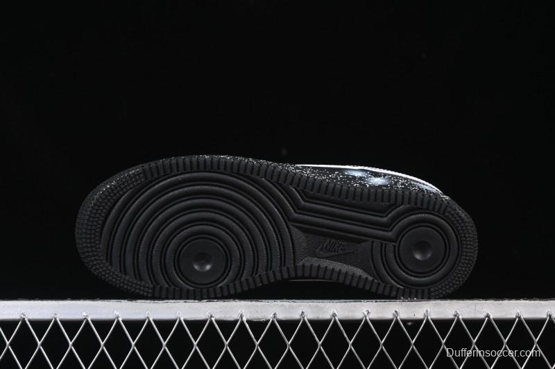 Nike Air Force 1'07 Low Two-Dimensional Theme Black Space Casual Sneakers - ZH0316-101