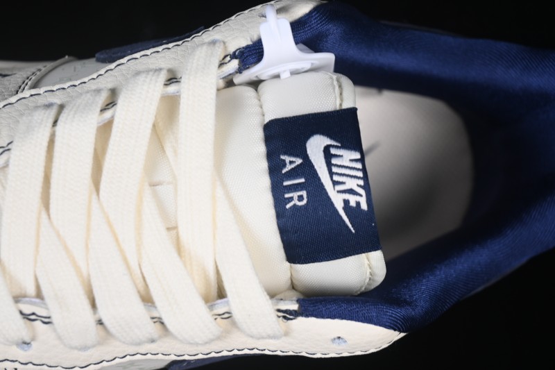 Nike Air Force 1 '07 Low LV Collaboration Print Light Blue Swoosh Casual Sneakers - MZ9588-817