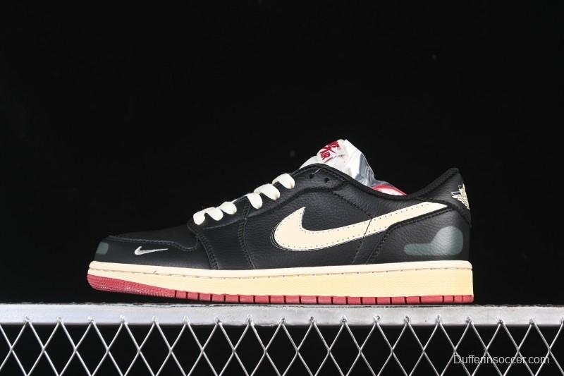 Nike Nigel Sylvester x Air Jordan 1 Low Lifestyle Casual Sneakers - IB8958-001