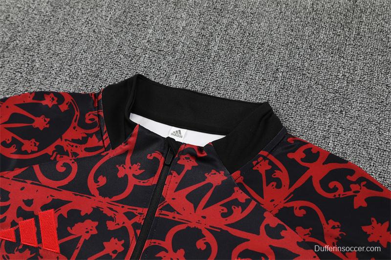 25/26 Liverpool Red Camouflage Half Zipper Jacket+Long Pants