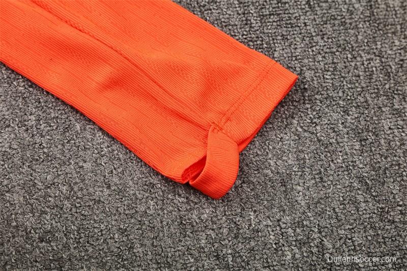 Player Version 25/26 Barcelona Orange T90 Half Zipper Jacket+Long Pants