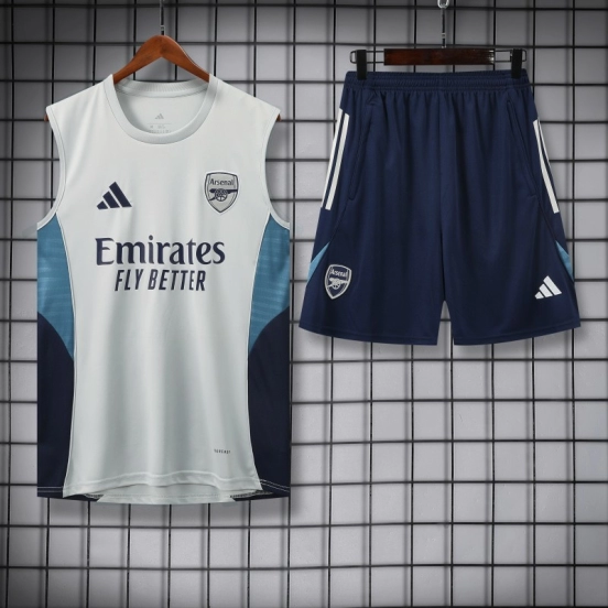 25/26 Real Madrid White Vest Jersey+Shorts