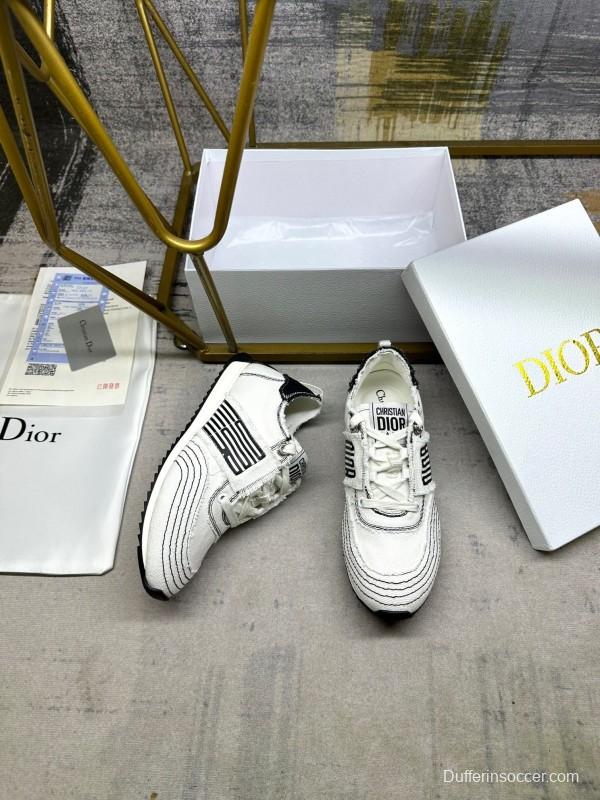 Dior Fall 2025/SS Classic Retro Canvas Sneakers with Fringe Details - LY00270