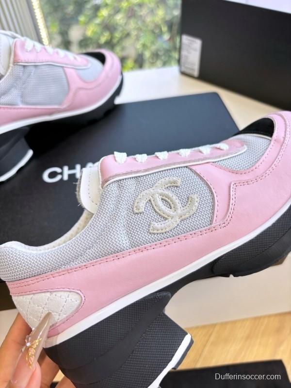 Chanel 2025/SS New Arrival High-Heel Two-Tone Casual Sneakers - KFY00320