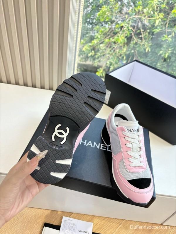 Chanel 2025/SS New Arrival High-Heel Two-Tone Casual Sneakers - KFY00320