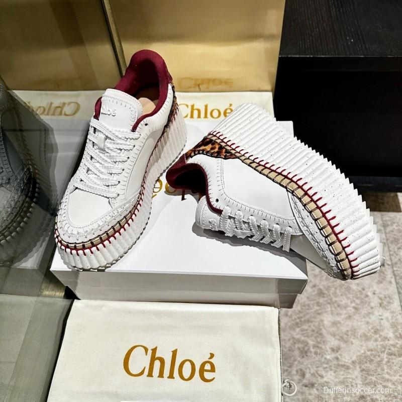 Chloe 2025/SS Hand-Stitched Mark Line Casual Shoes - LY00350