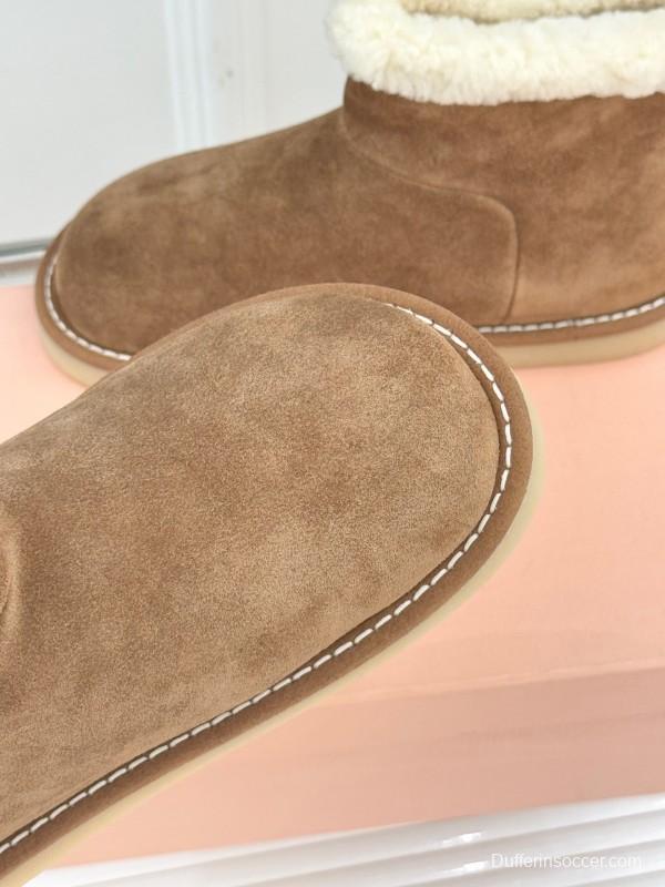 Miu Miu Retro Shearling Platform Snow Boots - KFY00300