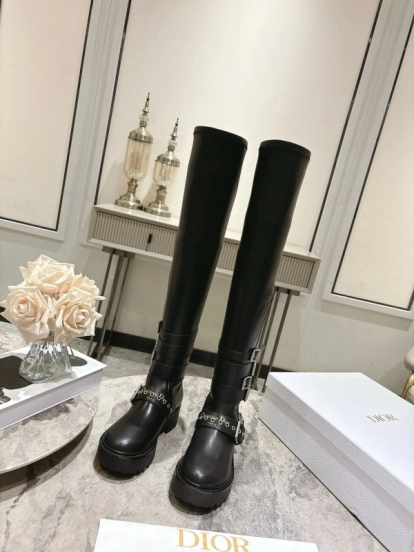 Dior 2025/SS Punk Style Strap Ankle Boots - KFY00500