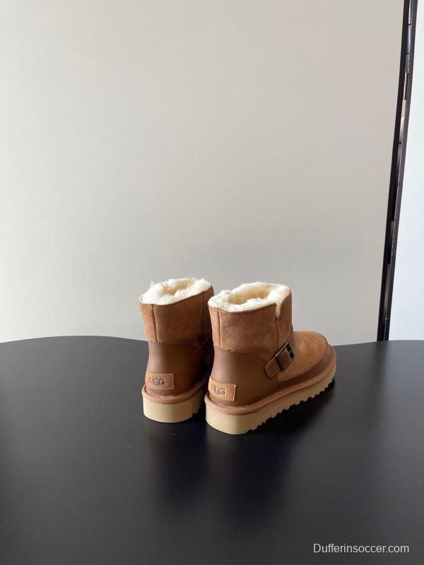 UGG 4512 Flat Buckle Ultra Wool Anti-Slip Snow Boots - AS00290