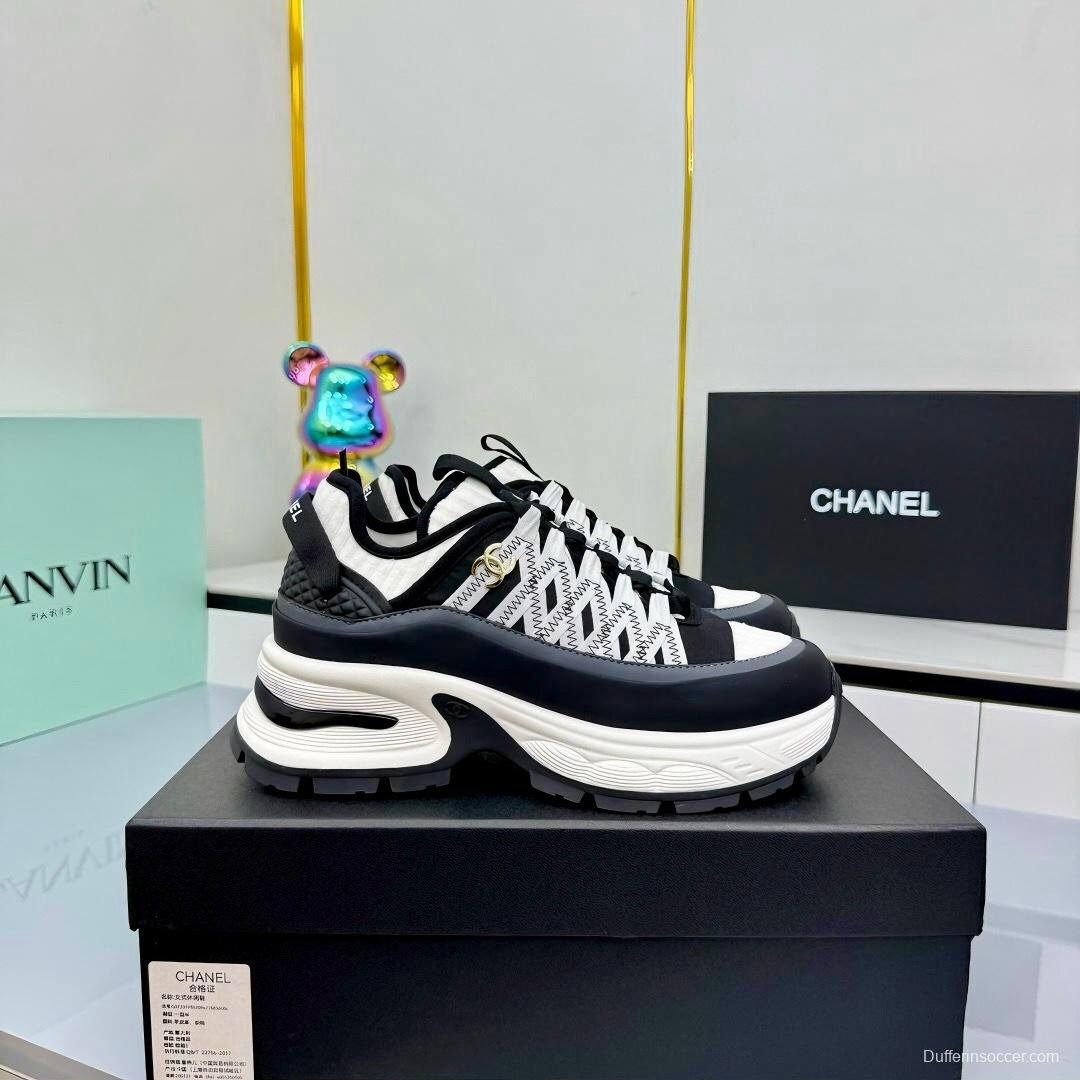 Chanel 2025/SS Panda Loafers Casual Sneakers - LY00360
