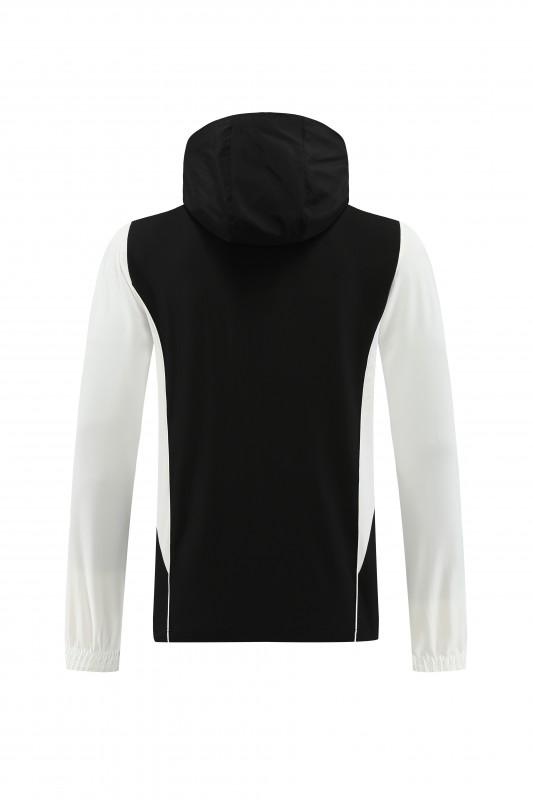 2025 Adidas Black White Half Zipper Jacket+Long Pants S-2XL