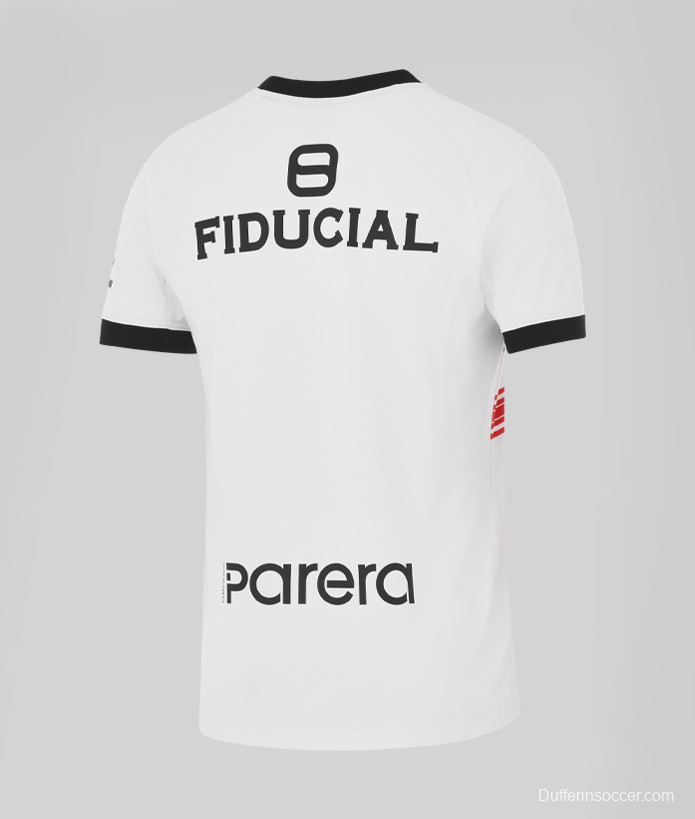 25/26 Stade Toulousain White with Black and Red Stripes Jersey