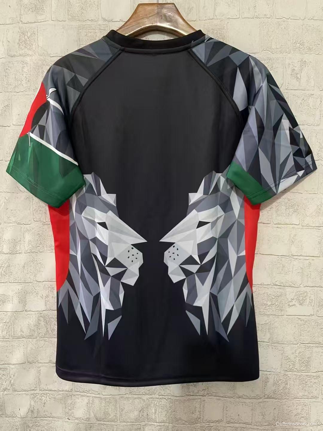 2026 Kenya Black Geometric Lion Jersey