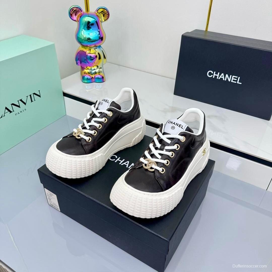 Chanel 2025 SS Panda Loafers Bread Shoes Original Calfskin - LY00330