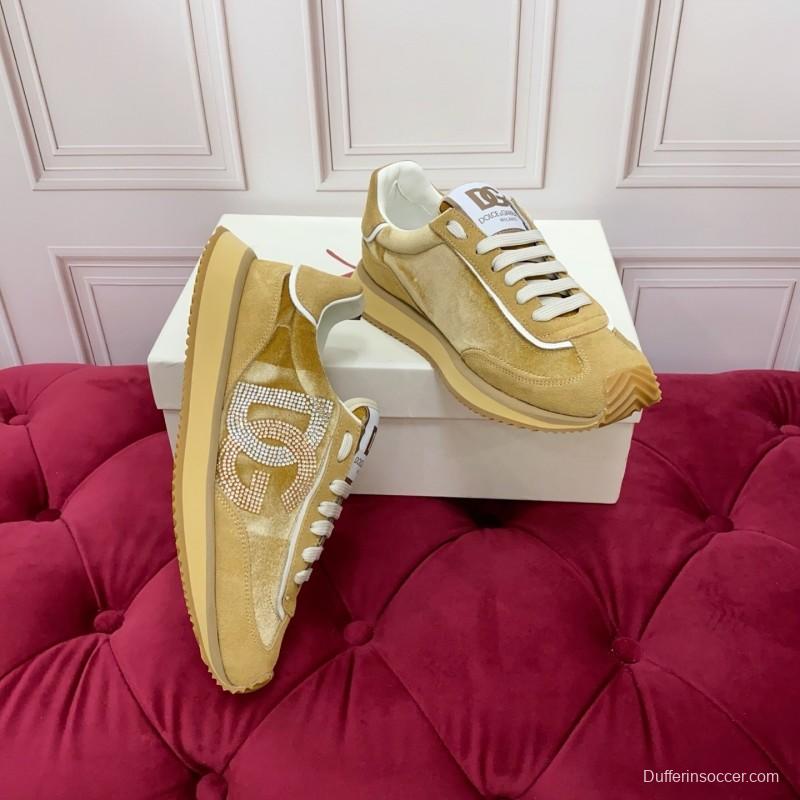 Dolce & Gabbana 2025 SS New Collection Luxury Embroidered Logo Sneakers - AS00300