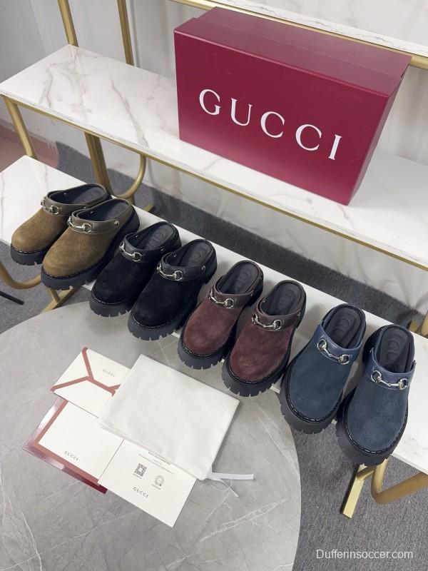 Gucci GG Platform Loafers with Lug Sole - KFY00280