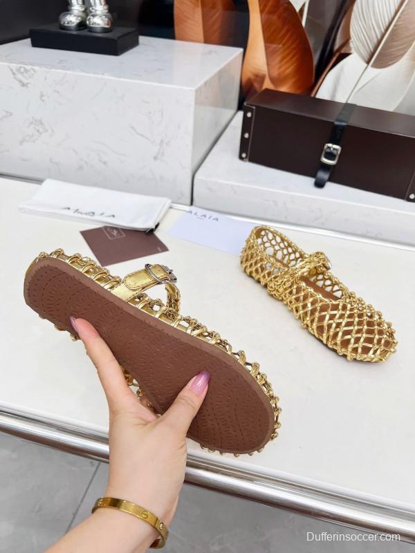 Alaia Handwoven Ballet Dance Shoes with Inner Height Increase - LY00280