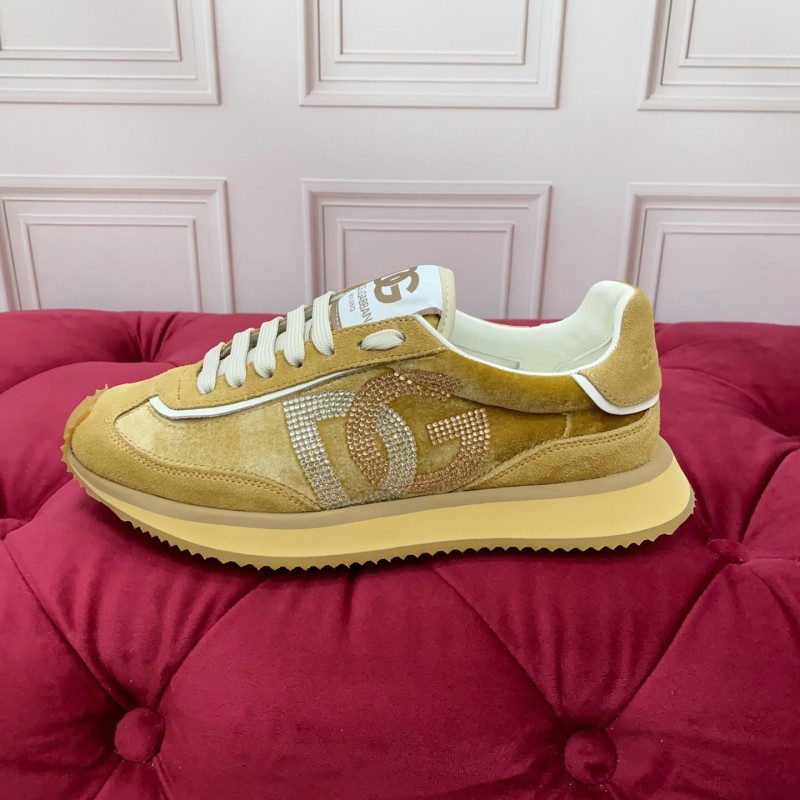 Dolce & Gabbana 2025 SS New Collection Luxury Embroidered Logo Sneakers - AS00300