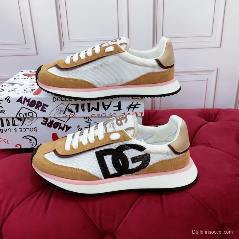 Dolce & Gabbana 2025 Spring Summer Collection Luxury Embroidered Logo Sneakers - AS00300