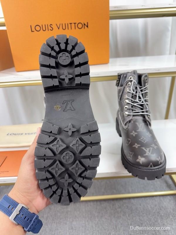 Timberland x LV Monogram Ankle Boots Waterproof Suede - LY00380