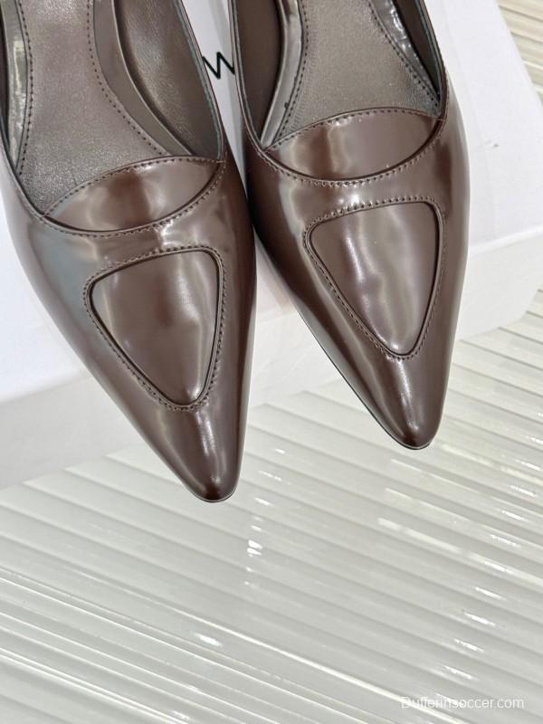 The Row 2025 SS Kitten Heel Pointed Toe High Heels - KFY00320