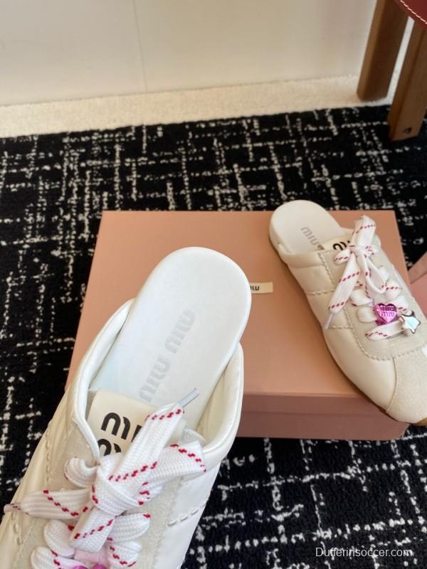 MiuMiu 2025 SS Early Spring Slip-On Trainer Loafer - KFY00295