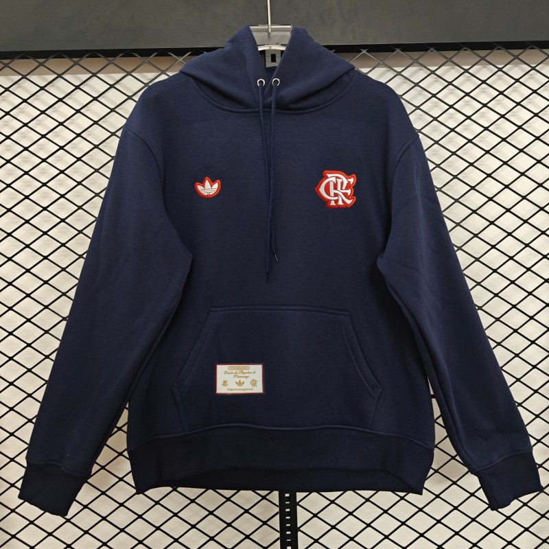 25/26 Flamengo Retro Embroidered Logo Hoodie 9 Colors