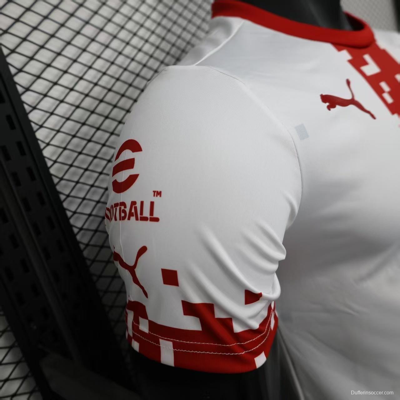 Player Version 25/26 Chivas Guadalajara Esports Third White with Pixel Art Pattern Jersey