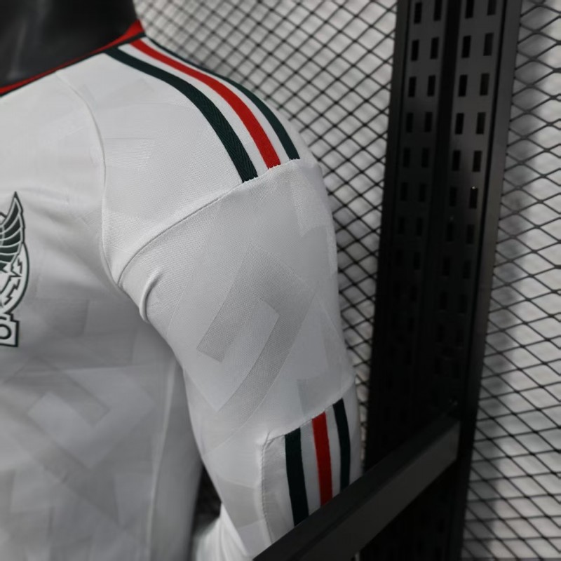 Player Version 2026 Mexico Away White Long Sleeve Jersey
