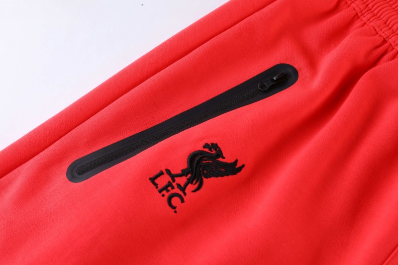 26/27 Liverpool Red Full Zipper Hooded Jacket Tracksuit + Long Pants