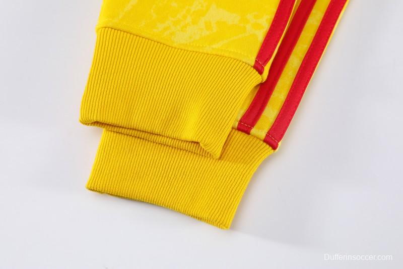 25/26 Colombia Yellow Embroidered Logo Hoodie