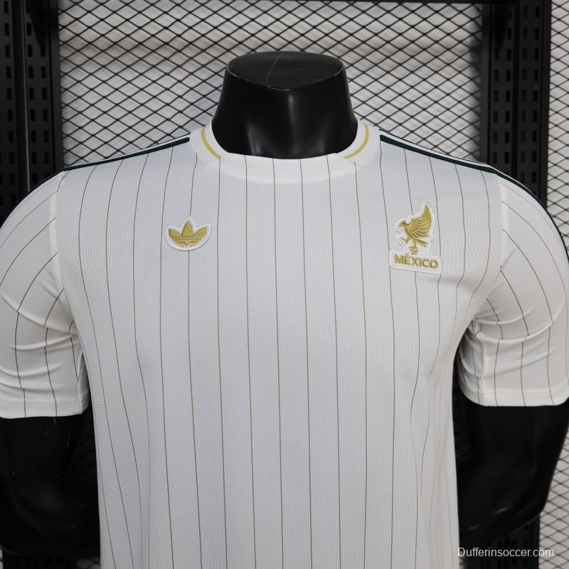 Player Version 2026 Mexico White Terrace Icons White Jersey