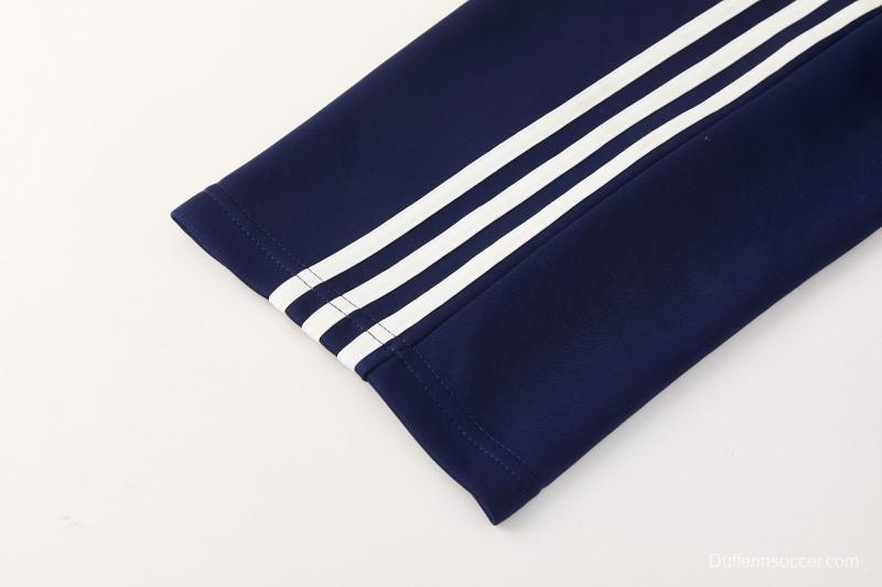 2026 Adidas Navy Blue Full Zipper Jacket + Long Pants