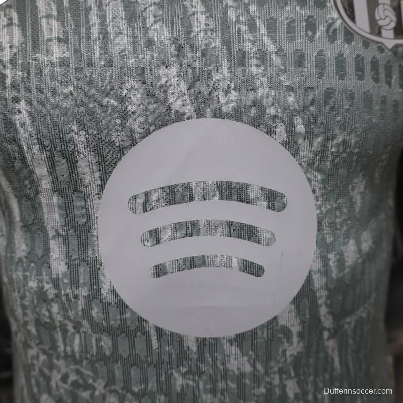 Player Version 26/27 FC Barcelona Dark Olive Green with Grunge Graffiti Third Jersey