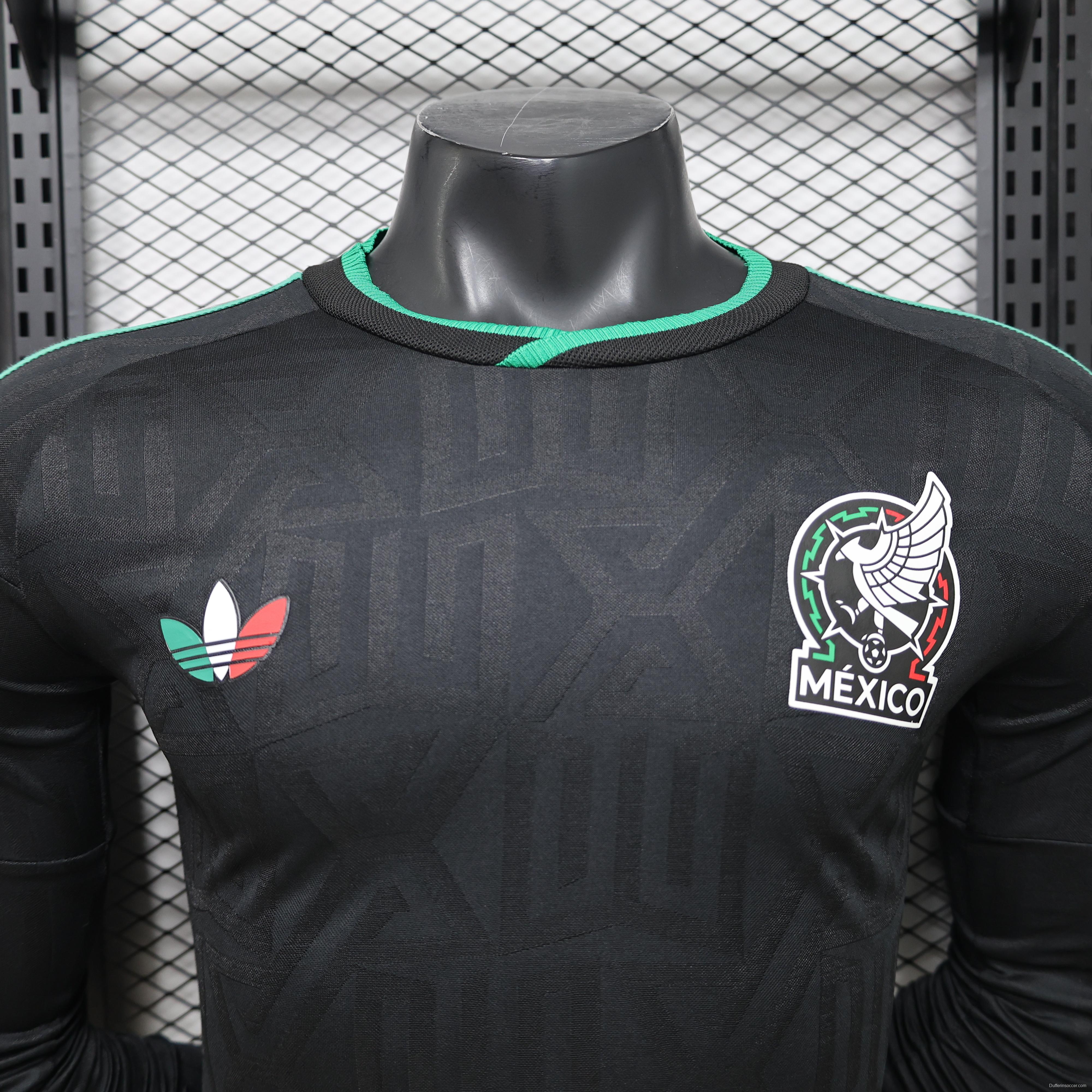 Player Version 26/27 Mexico Away  Black  Long Sleeve  Jersey