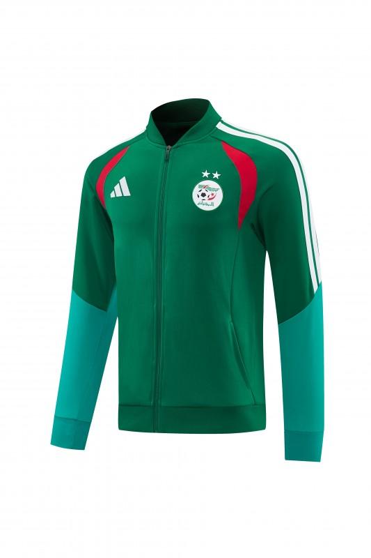 26/27 Algeria  Dark Green  Zipper Training Jacket Tracksuit + Long Pants (Adidas)