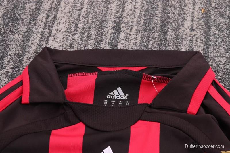 Retro Kids 06/07 AC Milan Home Long Sleeve Jersey