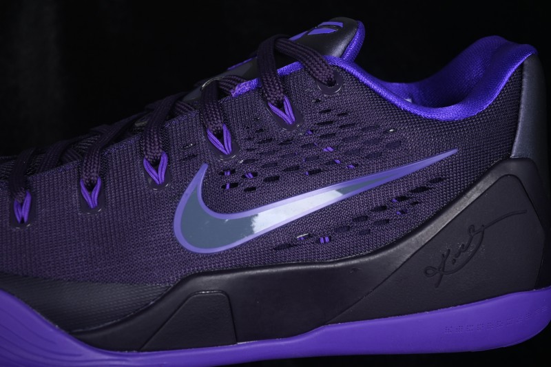 Nike Kobe 9 Elite Low EM Protro Basketball Shoes with Purple Dynasty Colorway - IH1401-500
