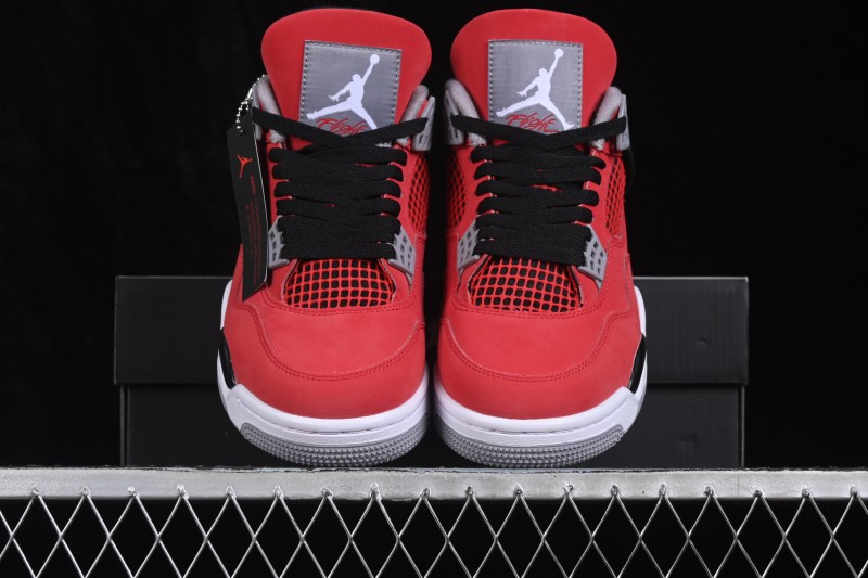 Nike Air Jordan 4 Retro Basketball Shoes in Bold Red - FQ8138-600