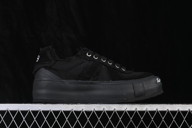 xVESSEL Wu Jianhao Unisex Low-Top Deconstructed Thick-Soled Shoes with Tweed Texture - S19X001B