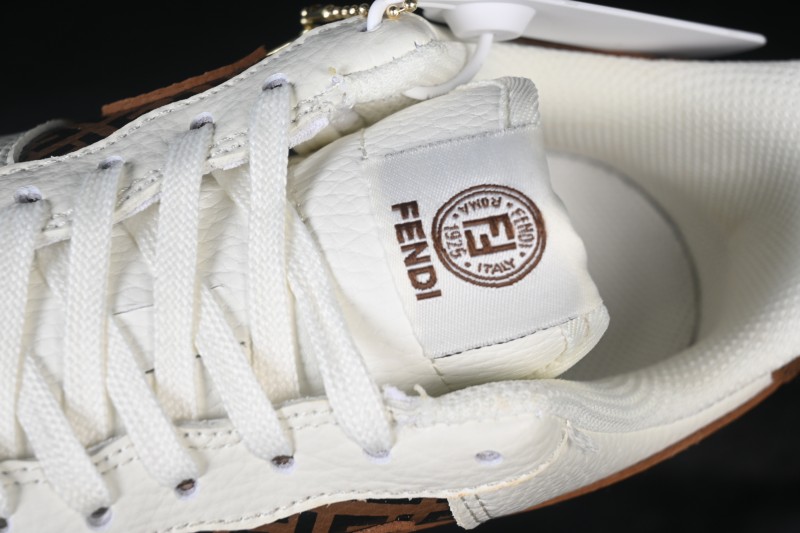 Nike Air Force 1 '07 Low Fendi-Inspired Retro White and Brown Casual Sneakers - XY9025-017
